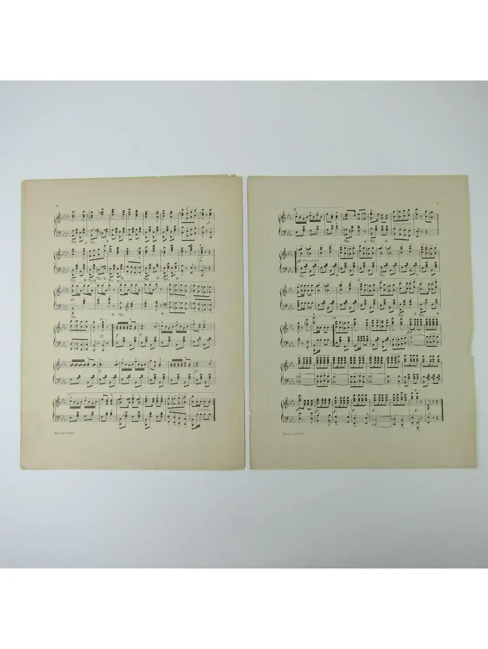 Sheet Music The Burning Of Rome March Two Step E.T. Paull Music Co. Antique 1903